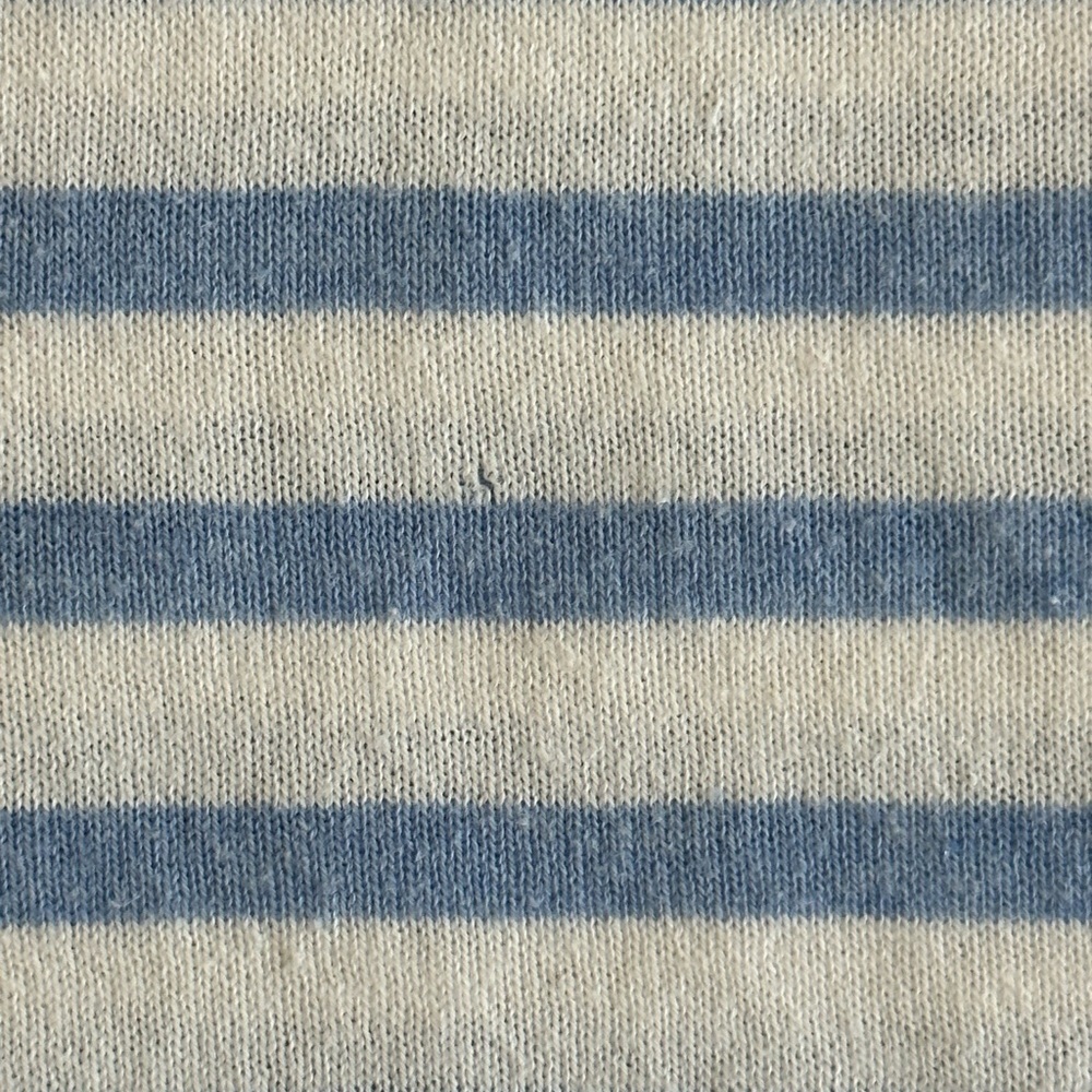 J. McLaughlin | Blue & White Striped Boatneck Lightweight Sweater - Picture 6 of 8